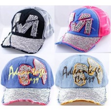1 Pack Mujer&apos;s Hombre&apos;s Rhinestone Baseball Cap Curved Snapback Adjustable Hat   eb-32503764